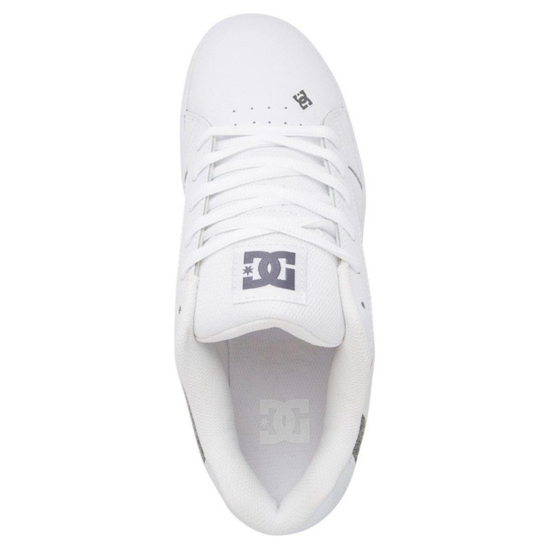 Zapatillas Skate DC Shoes Net Hombre Blancas Gris | IXYW-13087