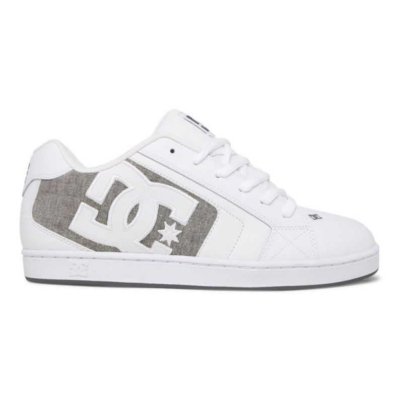 Zapatillas Skate DC Shoes Net Hombre Blancas Gris | IXYW-13087