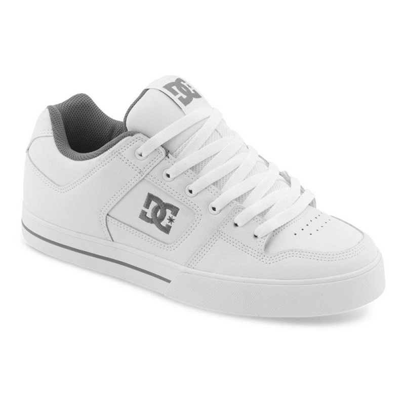 Zapatillas Skate DC Shoes Pure Hombre Blancas Gris | PYDO-75904