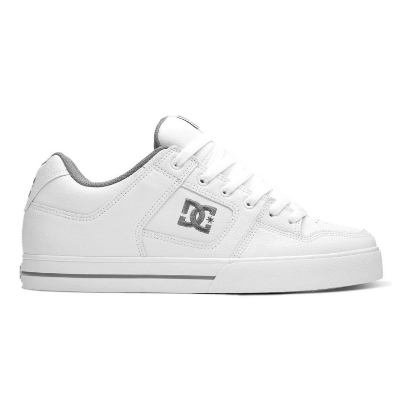 Zapatillas Skate DC Shoes Pure Hombre Blancas Gris | PYDO-75904