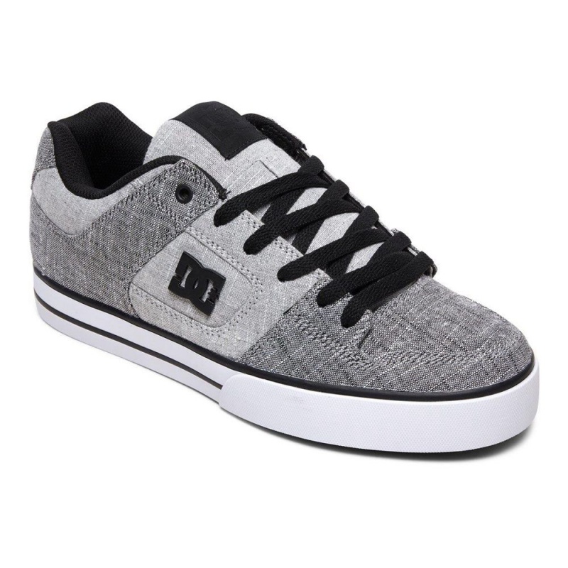 Zapatillas Skate DC Shoes Pure Hombre Gris Negras | GBIK-06928