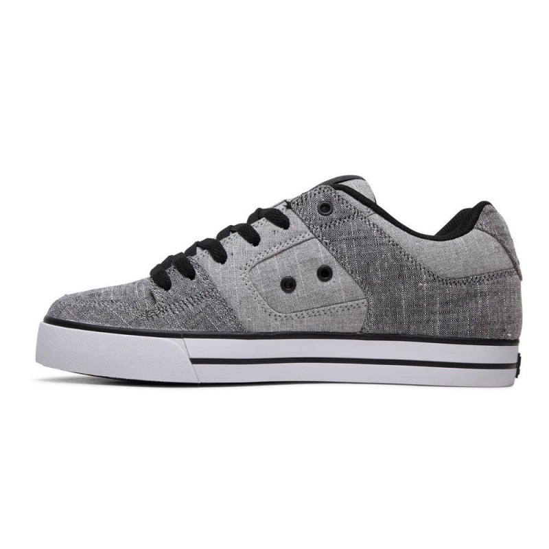 Zapatillas Skate DC Shoes Pure Hombre Gris Negras | GBIK-06928