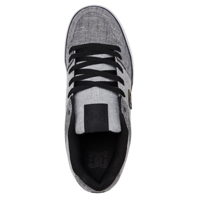 Zapatillas Skate DC Shoes Pure Hombre Gris Negras | GBIK-06928