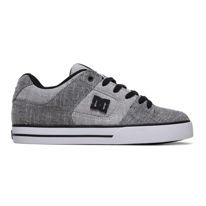 Zapatillas Skate DC Shoes Pure Hombre Gris Negras | GBIK-06928