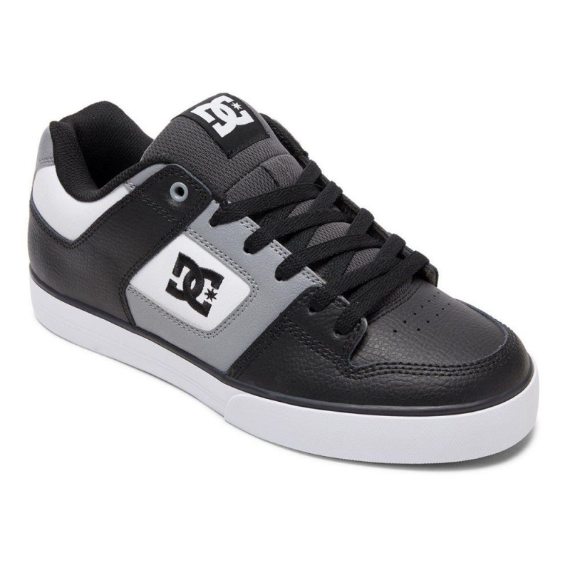 Zapatillas Skate DC Shoes Pure Hombre Gris Negras | RXEN-81076