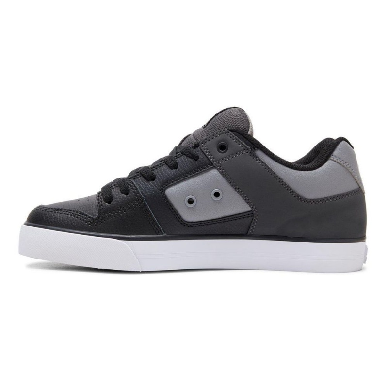 Zapatillas Skate DC Shoes Pure Hombre Gris Negras | RXEN-81076