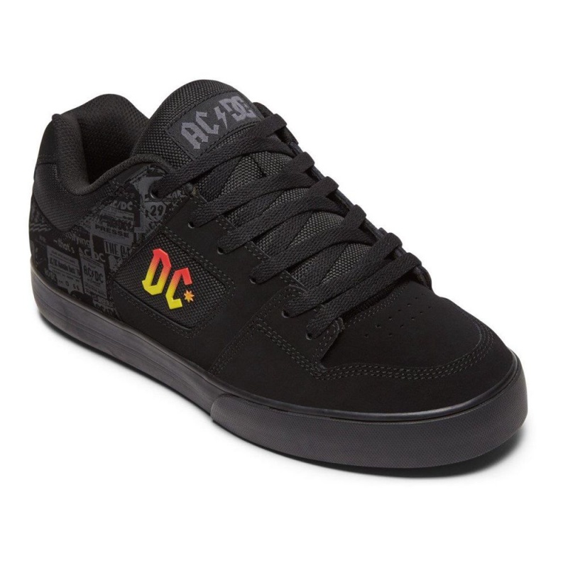 Zapatillas Skate DC Shoes Pure Hombre Negras Gris | ABMV-53169