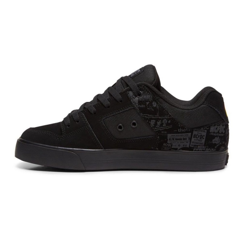 Zapatillas Skate DC Shoes Pure Hombre Negras Gris | ABMV-53169