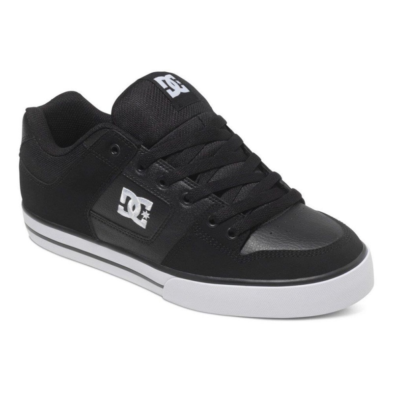 Zapatillas Skate DC Shoes Pure Hombre Negras Blancas | CHRX-85912