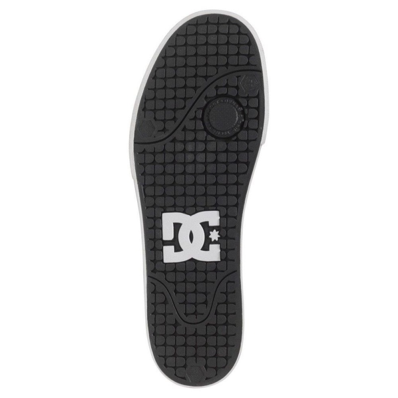 Zapatillas Skate DC Shoes Pure Hombre Negras Blancas | CHRX-85912