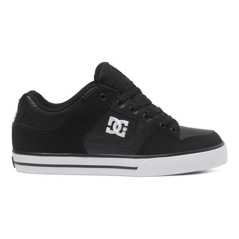 Zapatillas Skate DC Shoes Pure Hombre Negras Blancas | CHRX-85912