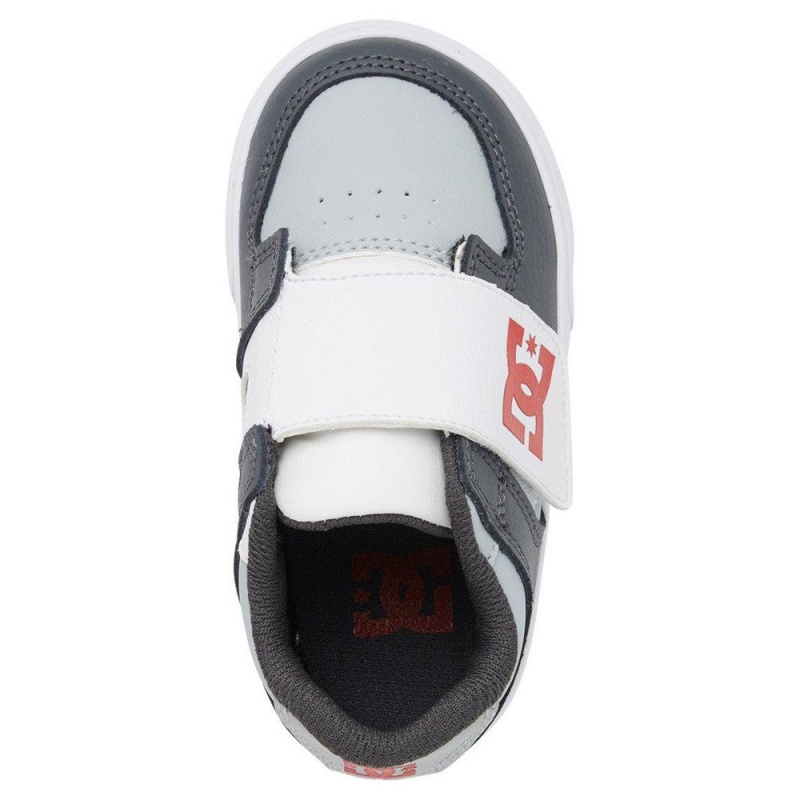 Zapatillas Skate DC Shoes Pure Niños Gris Negras | HEFX-42951