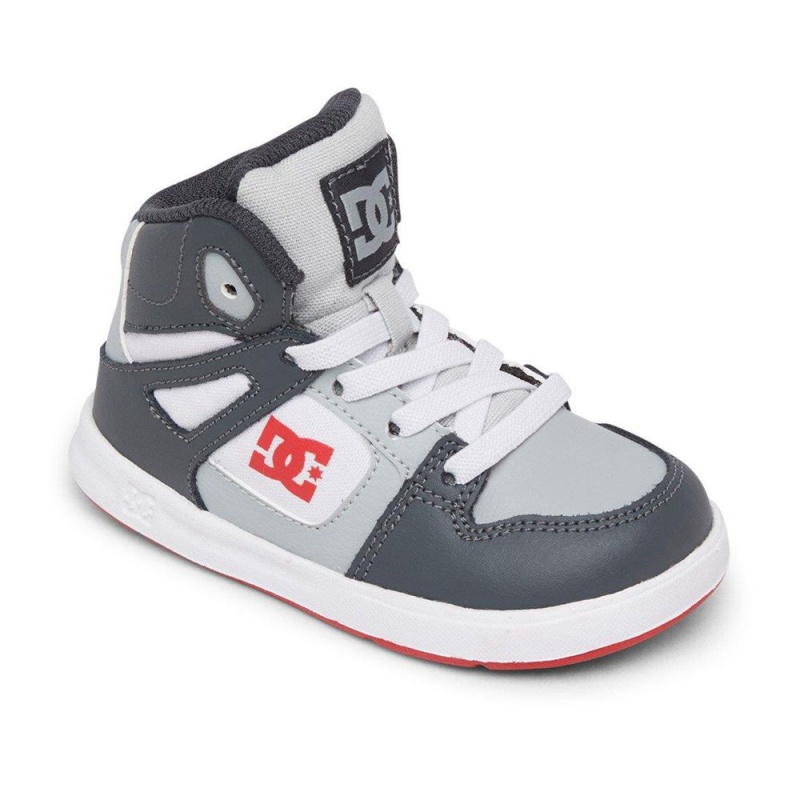 Zapatillas Skate DC Shoes Pure Niños Negras Gris | CWJM-93651