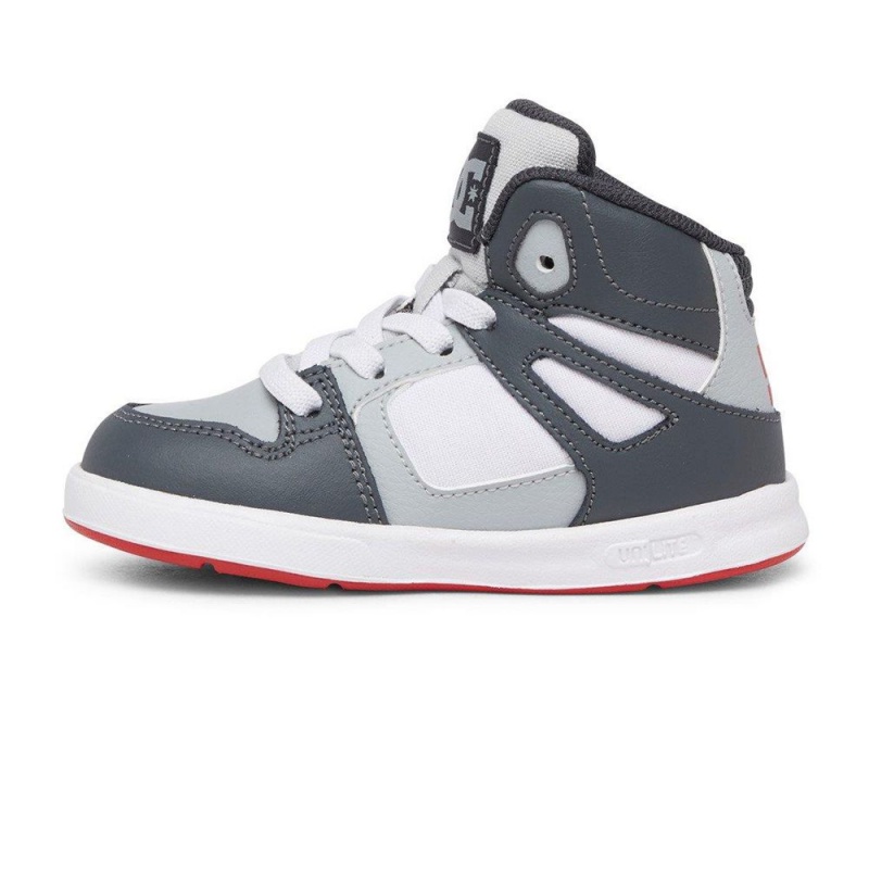 Zapatillas Skate DC Shoes Pure Niños Negras Gris | CWJM-93651