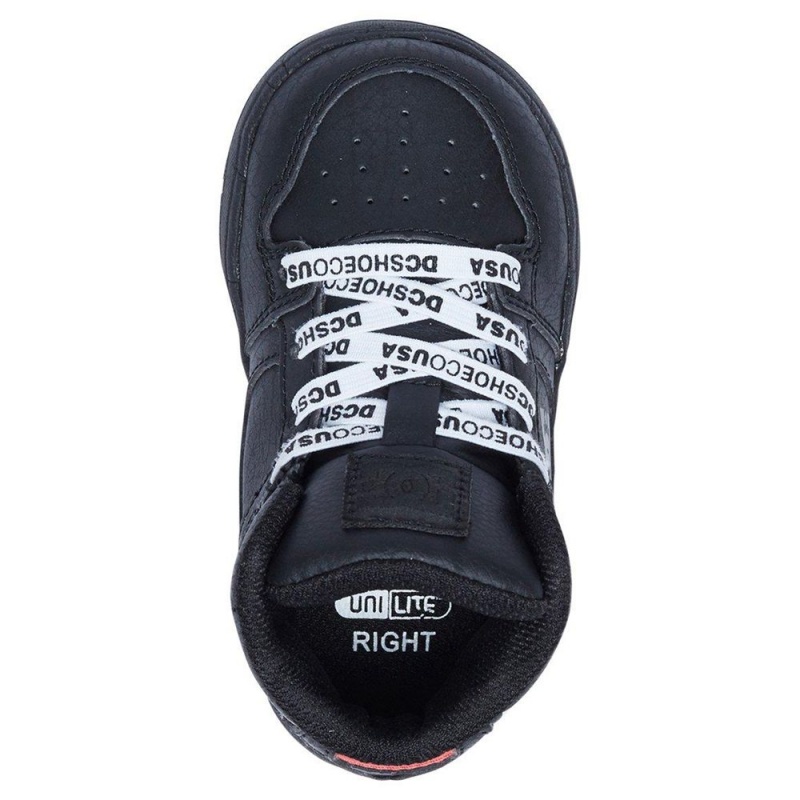 Zapatillas Skate DC Shoes Pure Niños Negras Blancas | EFIN-65730