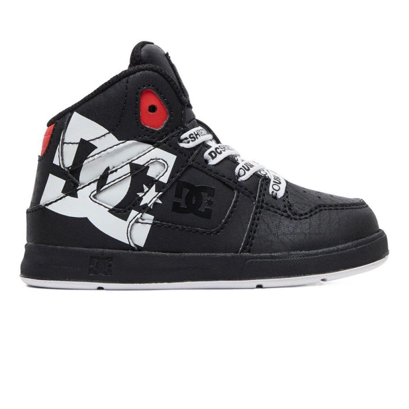 Zapatillas Skate DC Shoes Pure Niños Negras Blancas | EFIN-65730