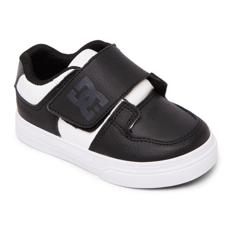 Zapatillas Skate DC Shoes Pure Niños Negras Blancas | MCAX-31025