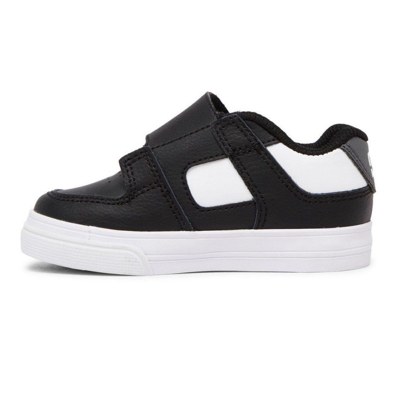 Zapatillas Skate DC Shoes Pure Niños Negras Blancas | MCAX-31025