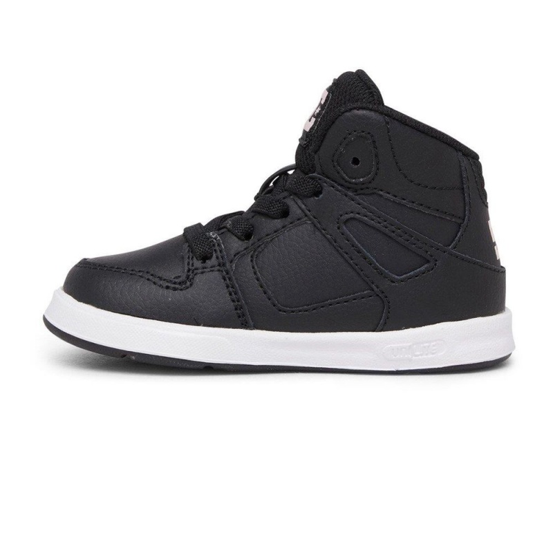 Zapatillas Skate DC Shoes Pure Niños Negras Rosas | IYVD-39016