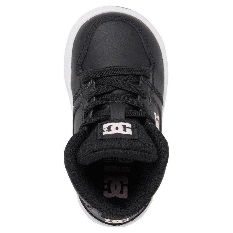 Zapatillas Skate DC Shoes Pure Niños Negras Rosas | IYVD-39016