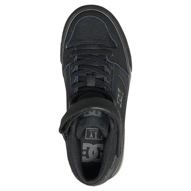 Zapatillas Skate DC Shoes Pure Niños Negras | NVGZ-61205