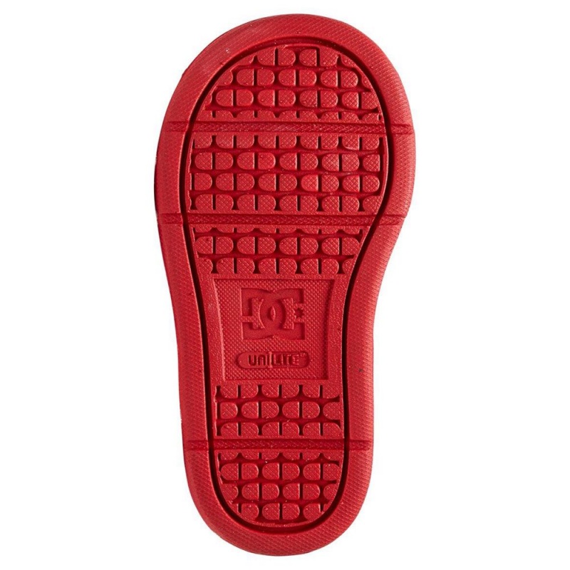 Zapatillas Skate DC Shoes Pure Niños Rojas Blancas | BYAV-32174