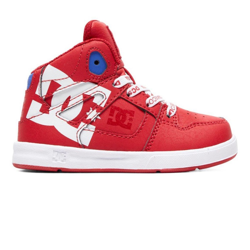 Zapatillas Skate DC Shoes Pure Niños Rojas Blancas | BYAV-32174