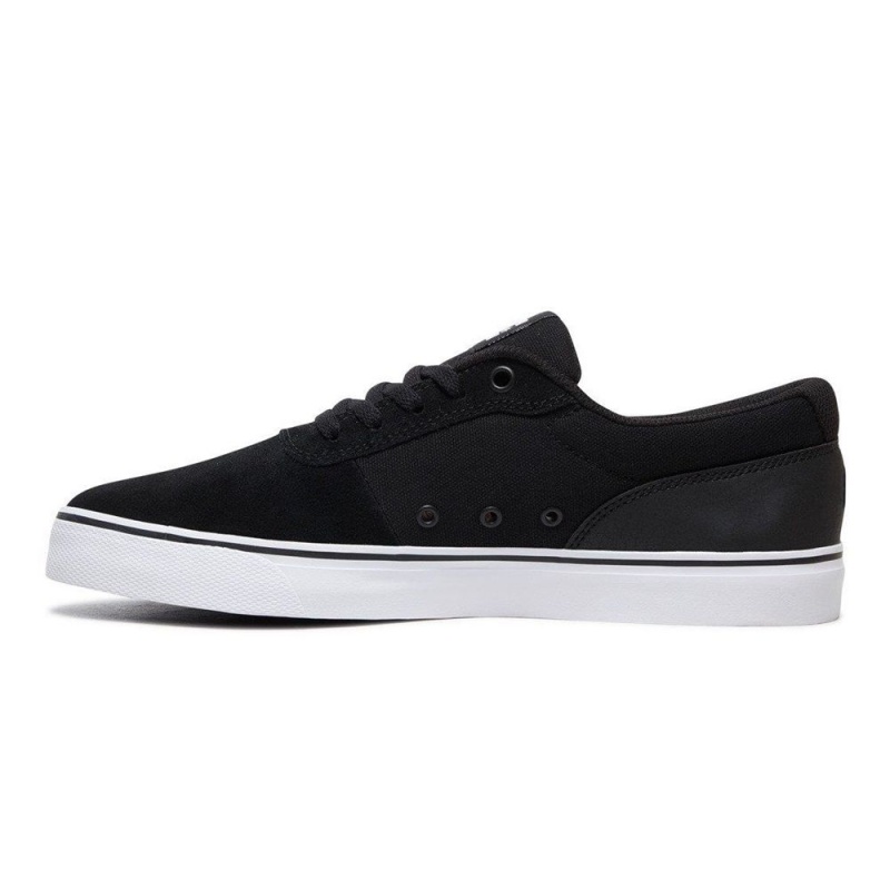 Zapatillas Skate DC Shoes Switch Hombre Negras Blancas | WOBA-43985