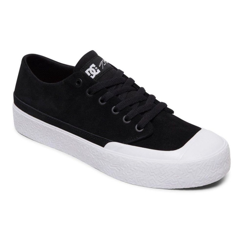 Zapatillas Skate DC Shoes T-Funk Hombre Negras Blancas | QMYS-39725