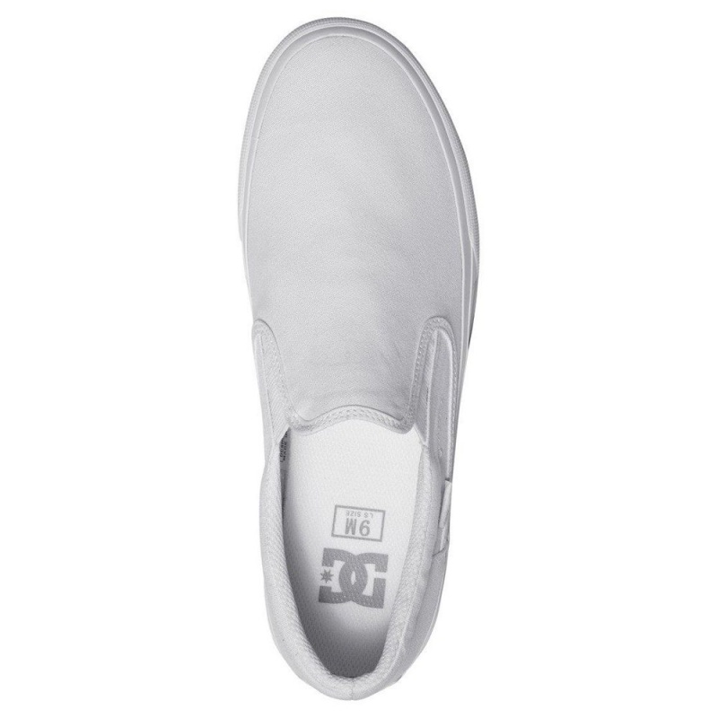 Zapatillas Skate DC Shoes Trase Hombre Blancas | JWVD-80427