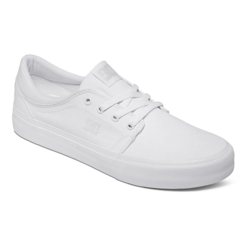 Zapatillas Skate DC Shoes Trase Hombre Blancas | QPAR-30672