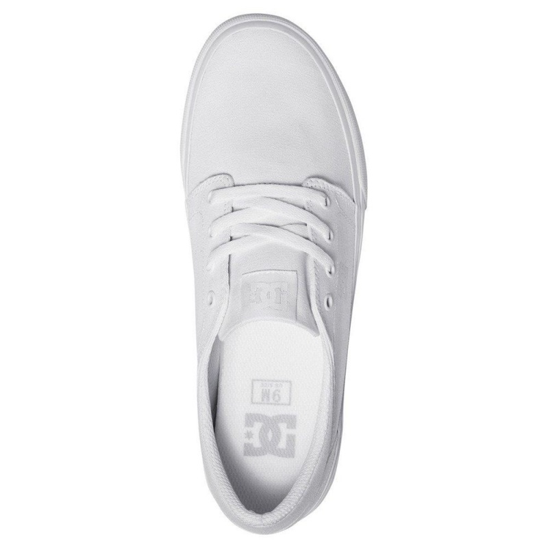 Zapatillas Skate DC Shoes Trase Hombre Blancas | QPAR-30672