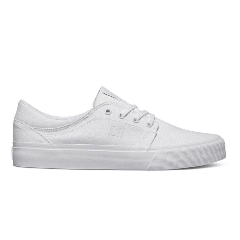 Zapatillas Skate DC Shoes Trase Hombre Blancas | QPAR-30672