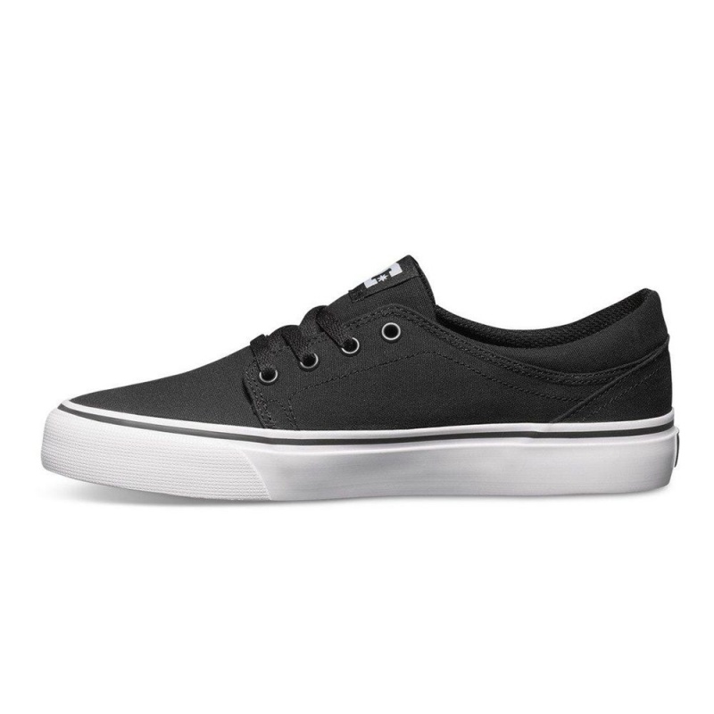 Zapatillas Skate DC Shoes Trase Hombre Negras Blancas | NYPX-14852