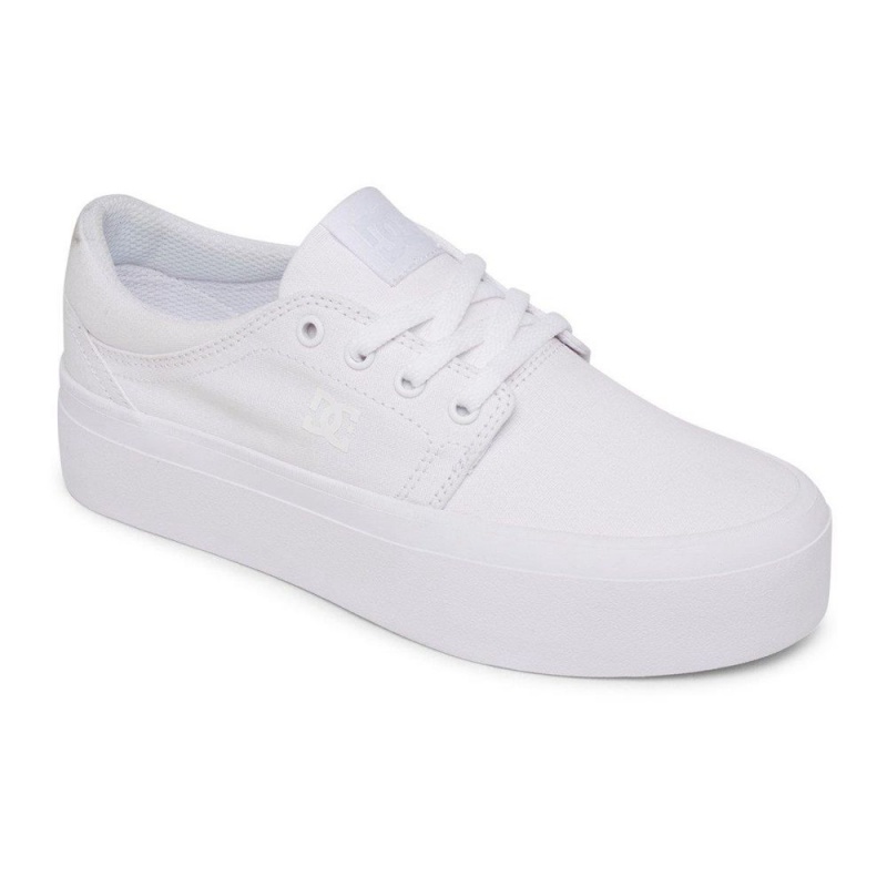 Zapatillas Skate DC Shoes Trase Mujer Blancas | LWHY-97531