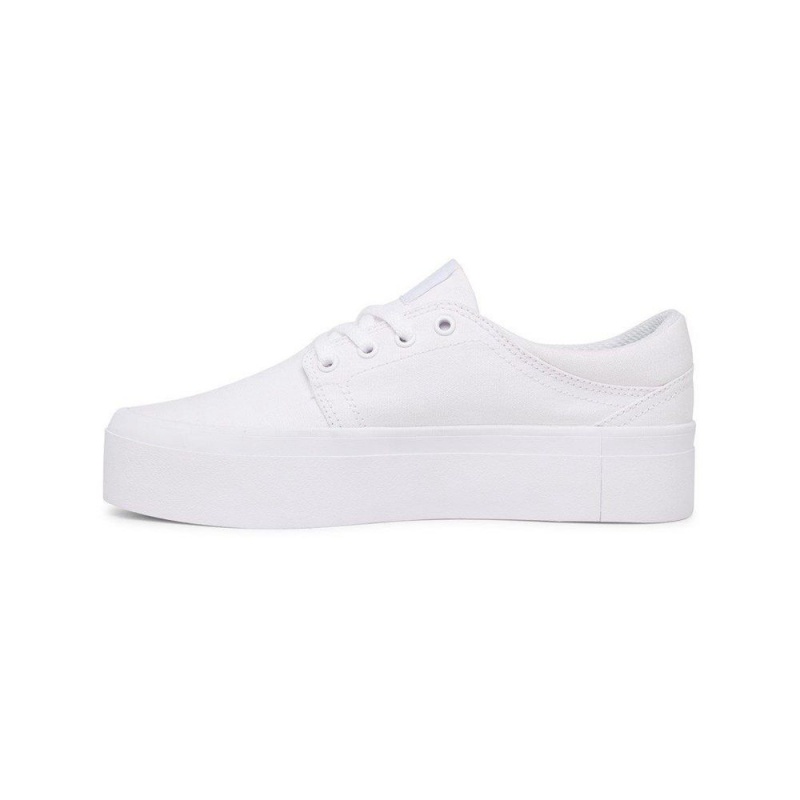 Zapatillas Skate DC Shoes Trase Mujer Blancas | LWHY-97531