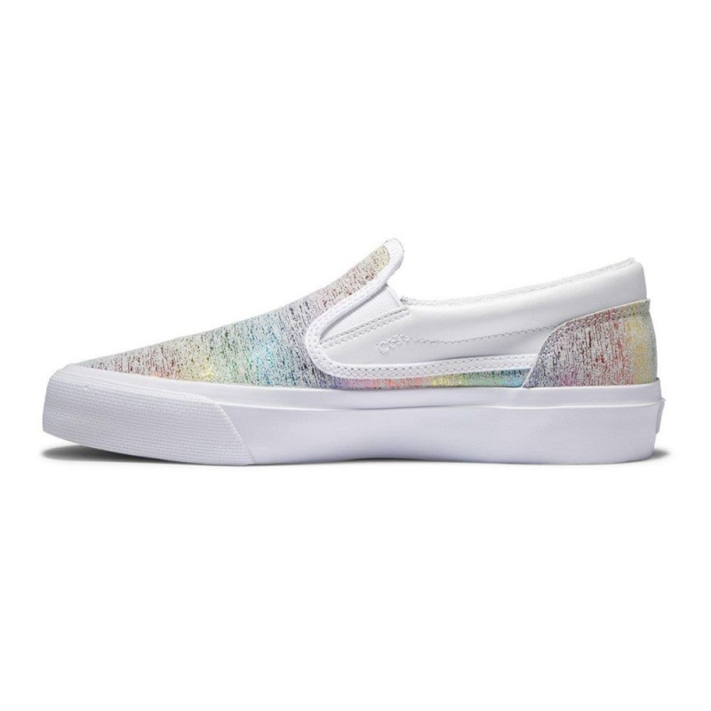 Zapatillas Skate DC Shoes Trase Mujer Blancas Multicolor | JNWE-27485