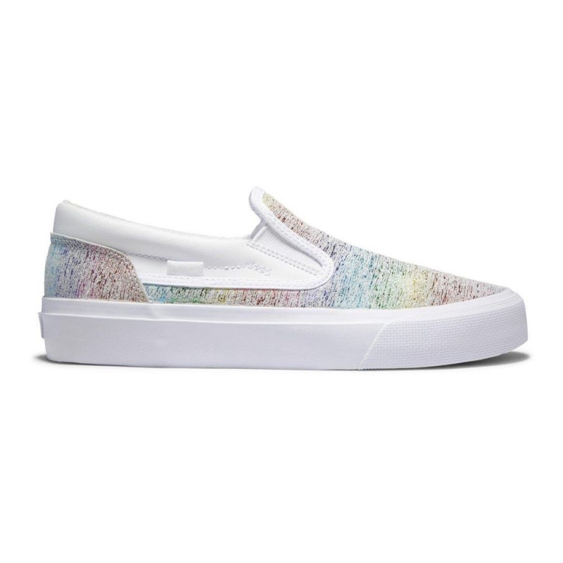 Zapatillas Skate DC Shoes Trase Mujer Blancas Multicolor | JNWE-27485