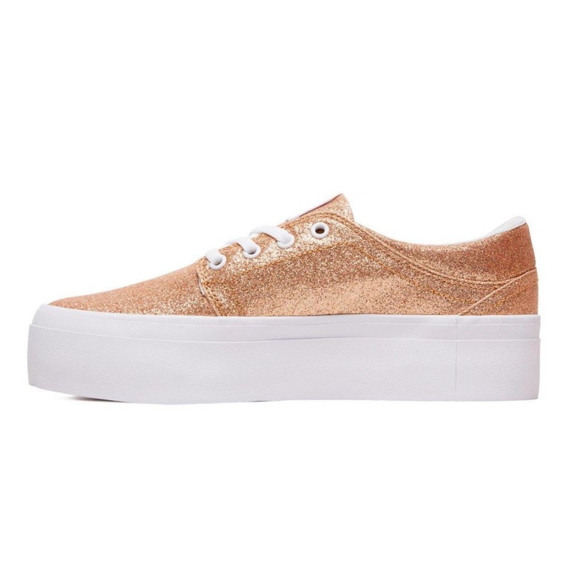 Zapatillas Skate DC Shoes Trase Mujer Doradas | DYQE-20987