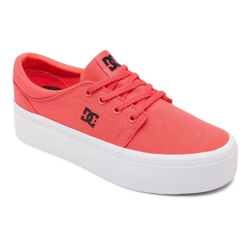 Zapatillas Skate DC Shoes Trase Mujer Rosas Negras | QAES-52439