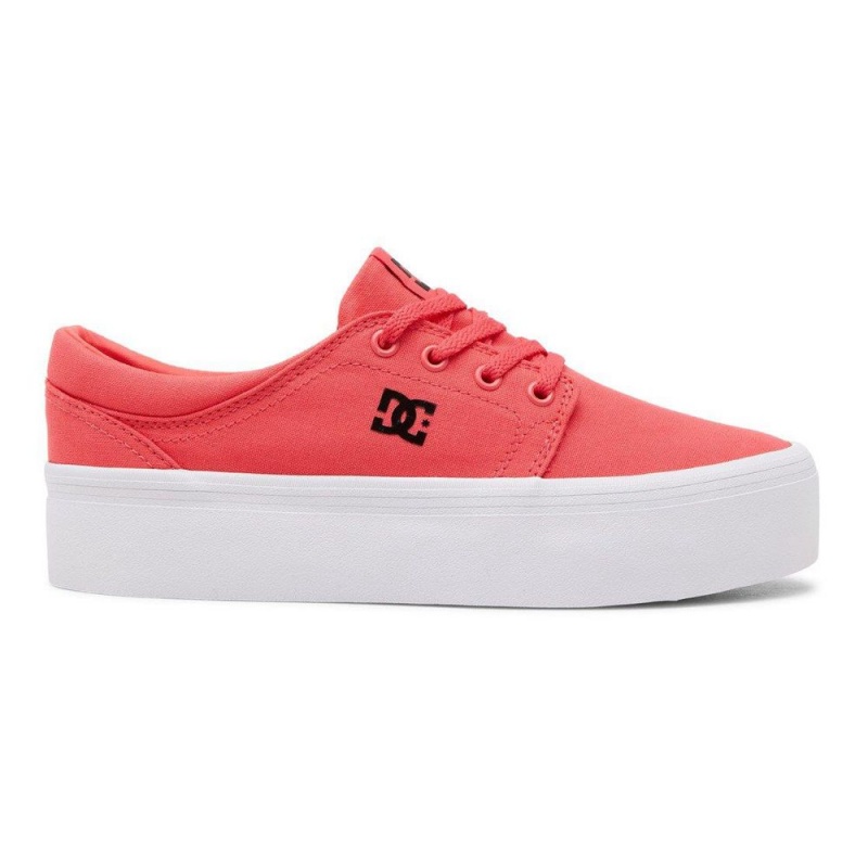 Zapatillas Skate DC Shoes Trase Mujer Rosas Negras | QAES-52439