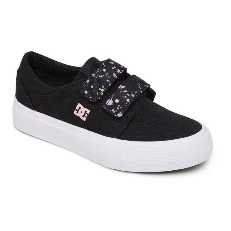 Zapatillas Skate DC Shoes Trase Niños Negras Multicolor | JTLQ-43125