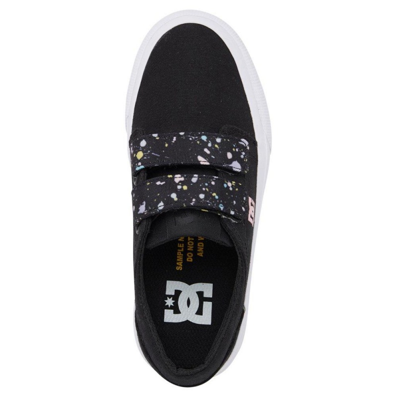 Zapatillas Skate DC Shoes Trase Niños Negras Multicolor | JTLQ-43125