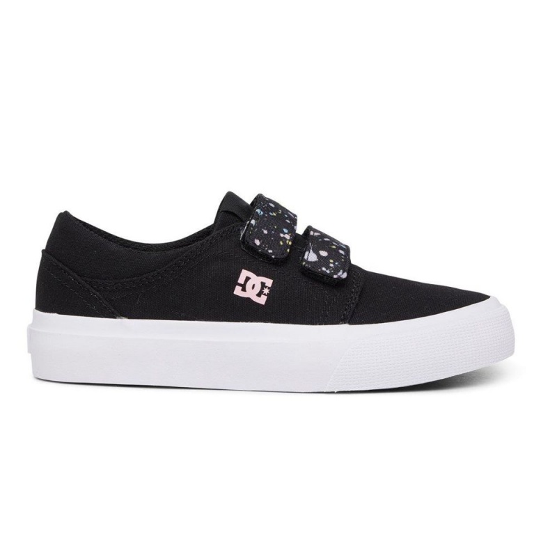 Zapatillas Skate DC Shoes Trase Niños Negras Multicolor | JTLQ-43125