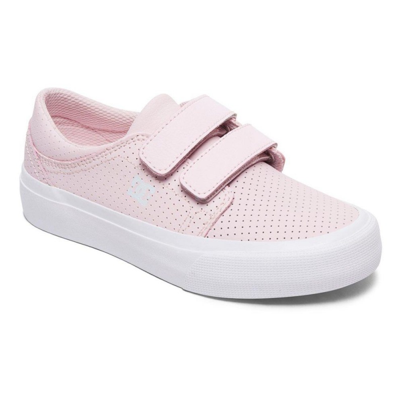 Zapatillas Skate DC Shoes Trase Niños Rosas | NUJV-61409