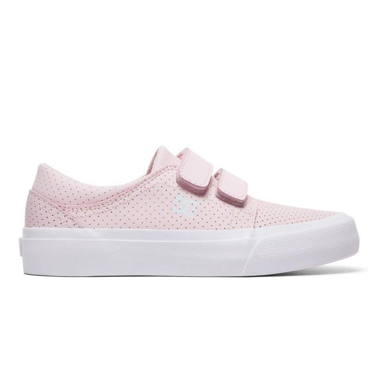 Zapatillas Skate DC Shoes Trase Niños Rosas | NUJV-61409