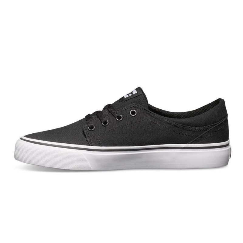 Zapatillas Skate DC Shoes Trase TX Hombre Negras Blancas | UZSM-06593