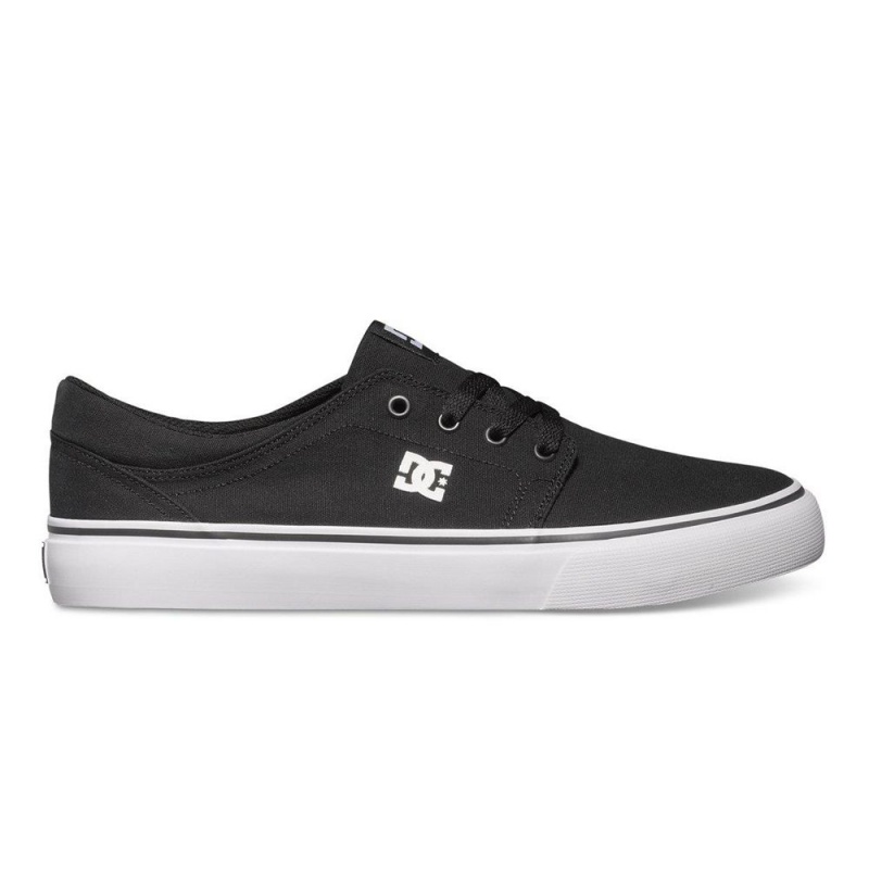 Zapatillas Skate DC Shoes Trase TX Hombre Negras Blancas | UZSM-06593