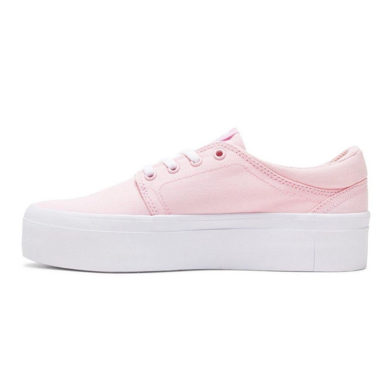 Zapatillas Skate DC Shoes Trase TX Mujer Rosas Claro | CGUJ-26071