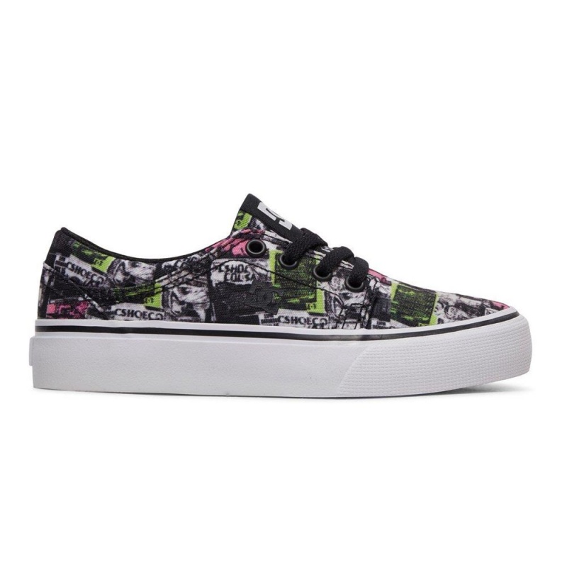 Zapatillas Skate DC Shoes Trase TX Niños Gris Multicolor | RTNE-58032